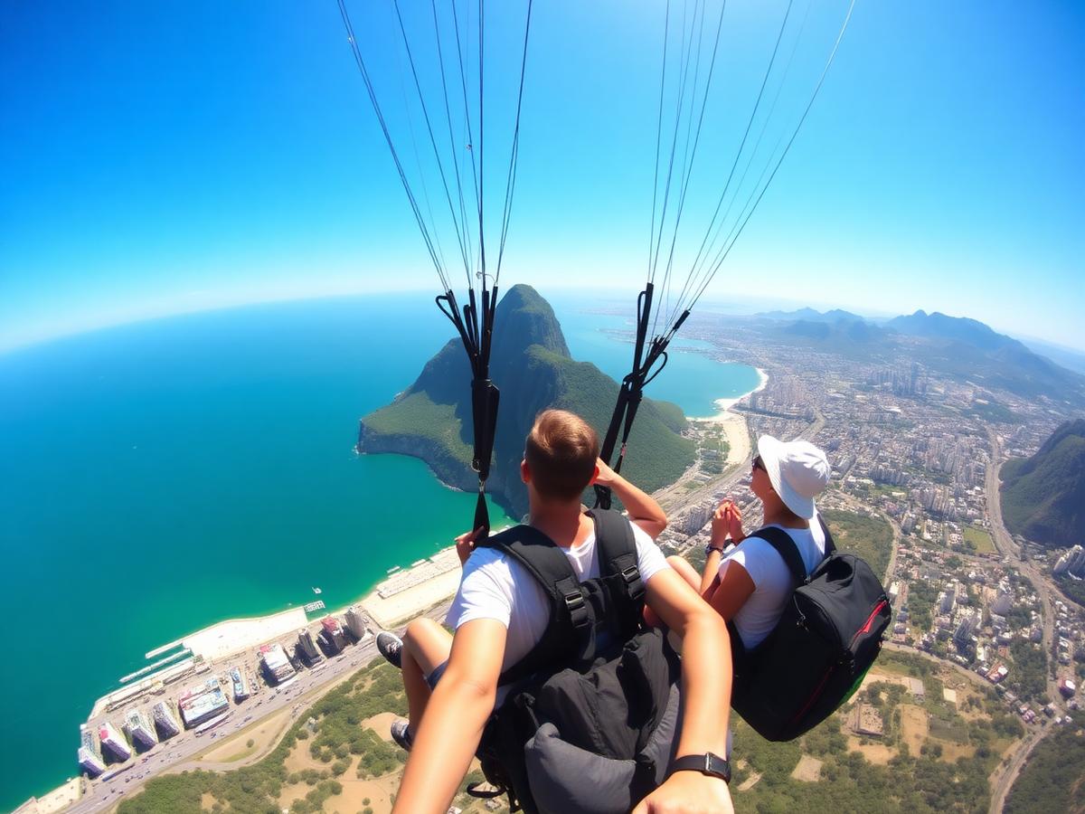 Voo de Parapente na Pedra Bonita